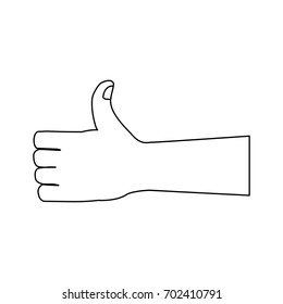like gesture hand showing thumbs up