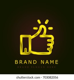 Like golden metallic logo