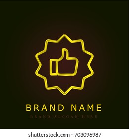 Like golden metallic logo