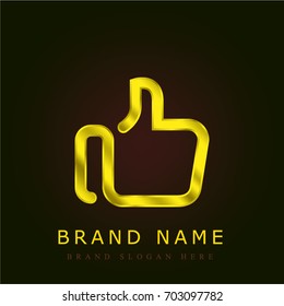 Like golden metallic logo