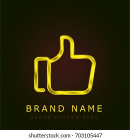 Like golden metallic logo