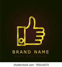 Like golden metallic logo