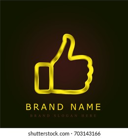 Like golden metallic logo