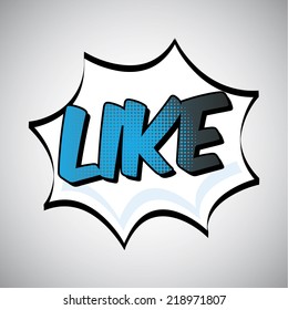 like graphic design , vector illustration