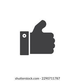 Like hand gesture vector icon. filled flat sign for mobile concept and web design. Thumb up glyph icon. Symbol, logo illustration. Vector graphics