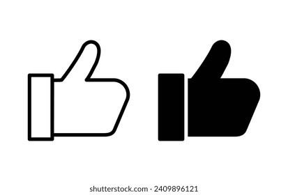 Como un icono de mano, como un vector de signo de mano para el sitio web Computadora y aplicación móvil
