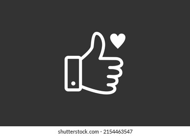 like hand icon vector modern style.