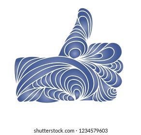 like hand illustration