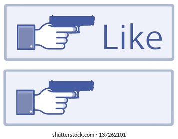 Like hand Shooting Button