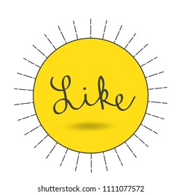 like - hand sign with raised thumb