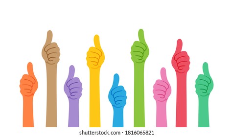 like hand sign, hand thumbs, show hand thumb symbol, thumb up for ok, approve, confirm, yes, best and meeting concept, simple hand thumb colorful, copy space