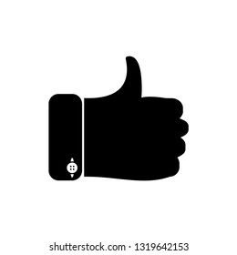 Like hand vector icon.