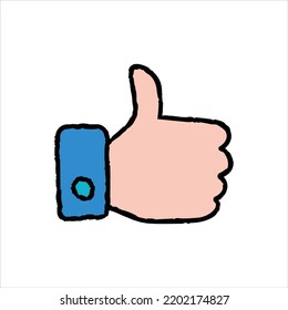Como ilustración gráfica vectorial de iconos dibujados a mano