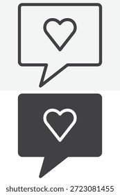 Como coração ícone de estilo diferente definido para aprovação. Linha simples, contorno e ícone sólido sinal vetorial de traçado editável e símbolo para uso de ícone favorito.