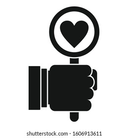 Like heart feedback icon. Simple illustration of like heart feedback vector icon for web design isolated on white background
