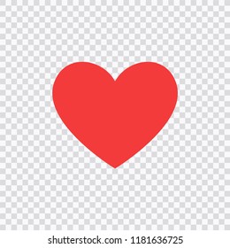 Like and Heart icon. Live stream video, chat, likes. Social nets like red heart web buttons isolated on white background. Vector illustaration.
