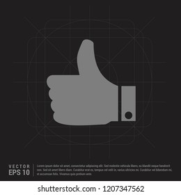 like icon - Black Creative Background - Free vector icon