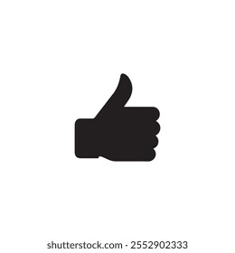 Like icon . Black Like icon on white background. vector illustration