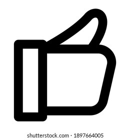 Like icon black outline, you can use for commercial