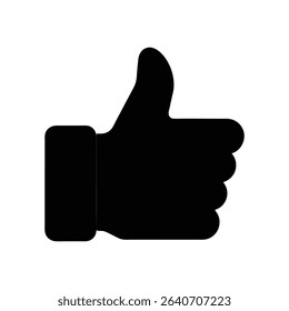 like icon black silhouette vector icon black