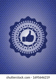 como icono con textura de denim