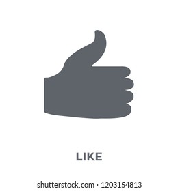 Like icon. Like design concept from  collection. Simple element vector illustration on white background.