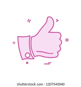 Like icon design vector