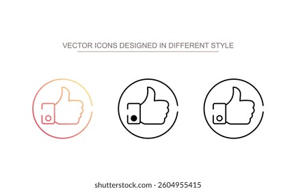 Like icon design with white background stock illustration