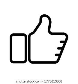 Like icon. editable. vector illustration