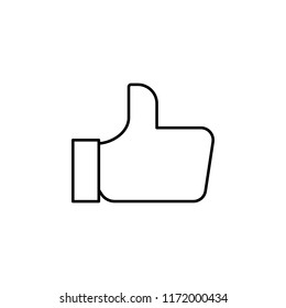 like icon. Element of business icon for mobile concept and web apps. Thin line like icon can be used for web and mobile
