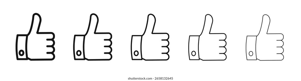 Like icon flat illustration set logo