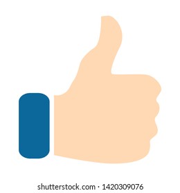 like icon. flat illustration of like vector icon for web