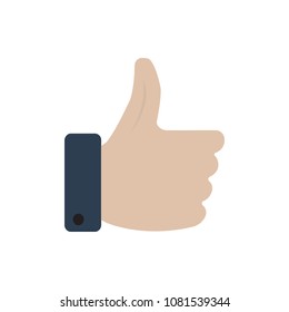 like icon in flat style isolated vector illustration on white transparent background