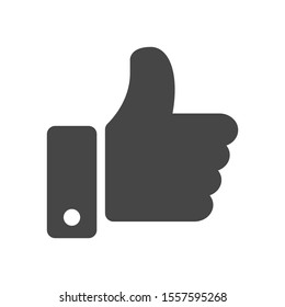 Like Icon in flat style isolated on white background. Like symbol for your web site design, logo, app. Vector illustration.