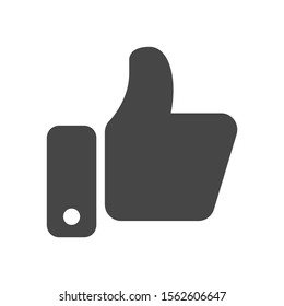 Like Icon in flat style isolated on white background. Like symbol for your web site design, logo, app. Vector illustration.