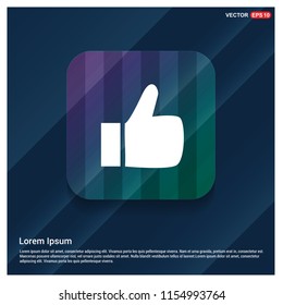 LIKE icon - Free vector icon