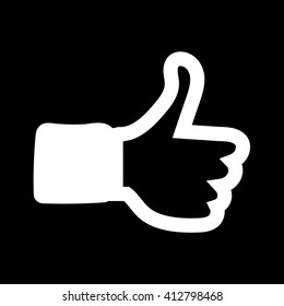 Like Icon Hand Icon illustration design