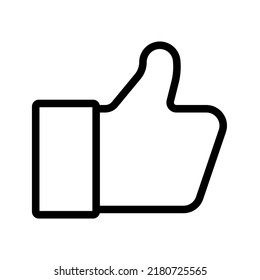Como un icono. signo como mano. ilustración vectorial