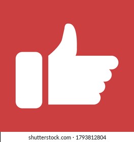 Like icon. Hand like. Thumb up Outline love symbol. Social media sign. Seal of approval. OK Like symbol. Premium quality. Achievement badge. Quality mark.