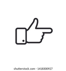 Like icon. Hand like. Thumb up. Love symbol. Social media sign. Forefinger. Vane. Direction of travel. Discount symbol. Logo template. Index finger. Indicator. Hand pointer. Choice icon. Cursor