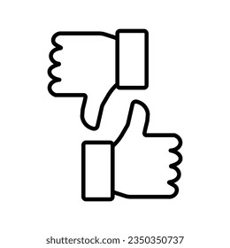 Como un icono. Me gusta la mano. Sube. Símbolo de amor de contorno. Signo de medios sociales. Sello de aprobación. Señal correcta. Como un símbolo. Calidad premium. Insignia de logro.