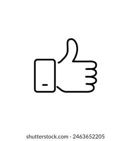 Like icon. Hand like. Thumb up. Outline love symbol. Social media sign. Seal of approval. OK sign. Like symbol. Premium quality. Achievement badge. Quality mark. Thumb icon. Human hand