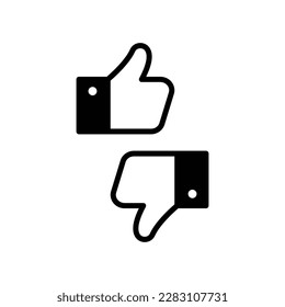 Like icon. Hands like. Thumbs up. Outline love symbol. Social media sign. Seal of approval. OK sign. Like a symbol. Premium quality. Achievement badge. Quality mark.