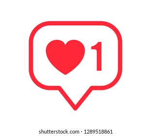 Like icon with heart - vector