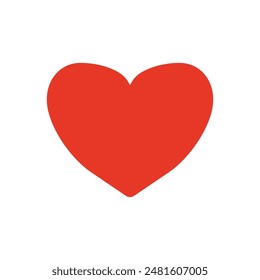 Wie Ikone, Herzsymbol, Valentinsherz-Ikone, Vektorillustration, Valentinstag, Herzform isoliert, Button-Vektorgrafik, Herzsymbol, Ich liebe dich Vektorgrafik