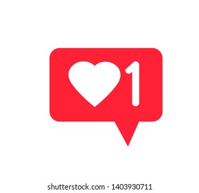 Like icon with heart.vector illustration