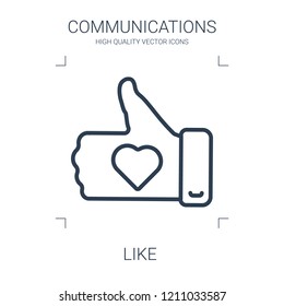 like icon. high quality line like icon on white background. from communications collection flat trendy vector like symbol. use for web and mobile