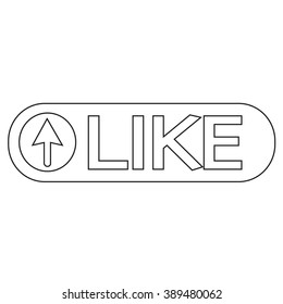Like Icon Illustration design