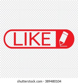 Like Icon Illustration design