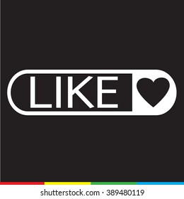 Like Icon Illustration design